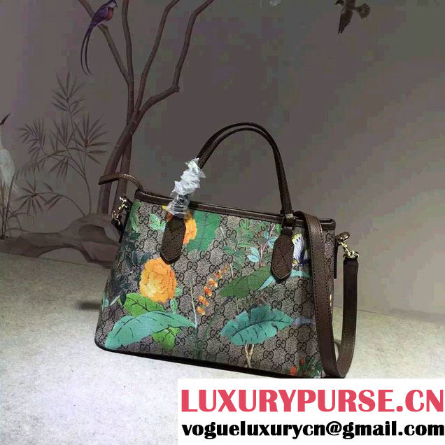 Gucci GG Supreme Tote Small Bag 429019 Tian Coffee 2016