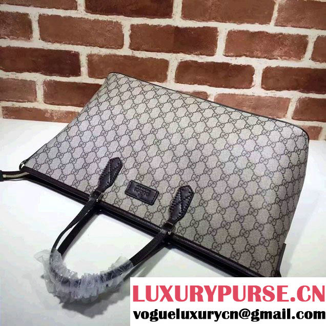 Gucci GG Supreme Medium Tote Bag 410748 Coffee
