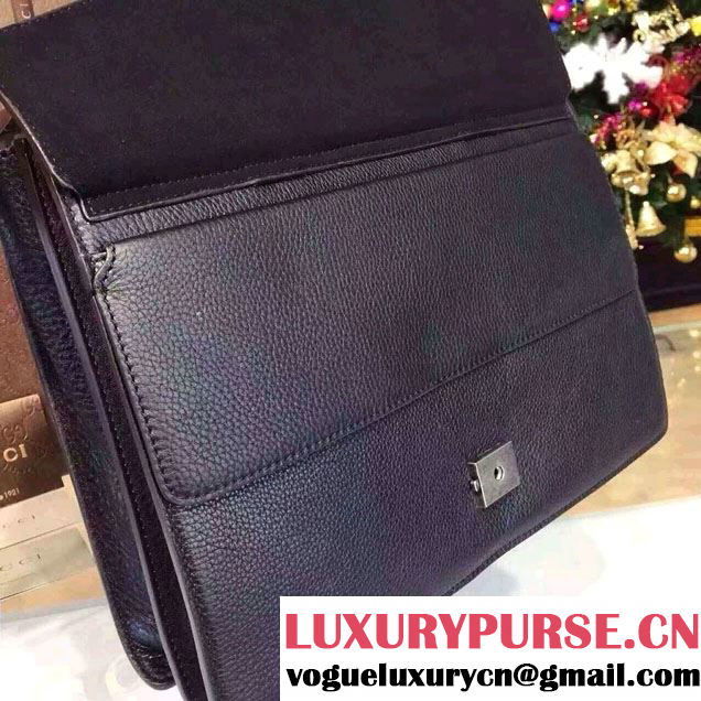 Gucci Dionysus Leather Briefcase Tote Bag 397657 Black