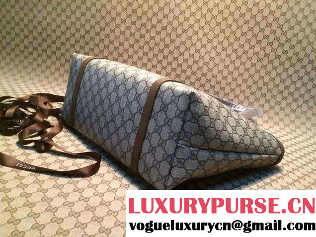Gucci Nice GG Supreme Canvas Tote Medium Bag 309613 Khaki