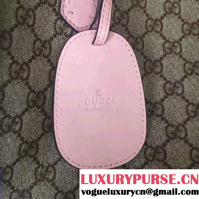 Gucci Reversible GG Leather Tote Medium Bag 368568 Pink 2016