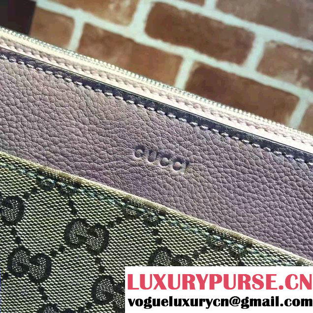 Gucci GG Supreme Tote With Top Handle 370822 Pink 2017