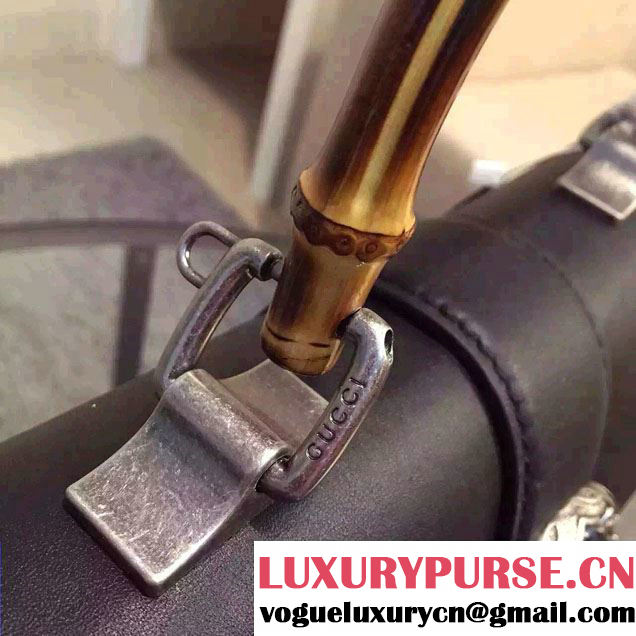 Gucci Dionysus Leather Top Handle Small Bag 413679 Black 2016