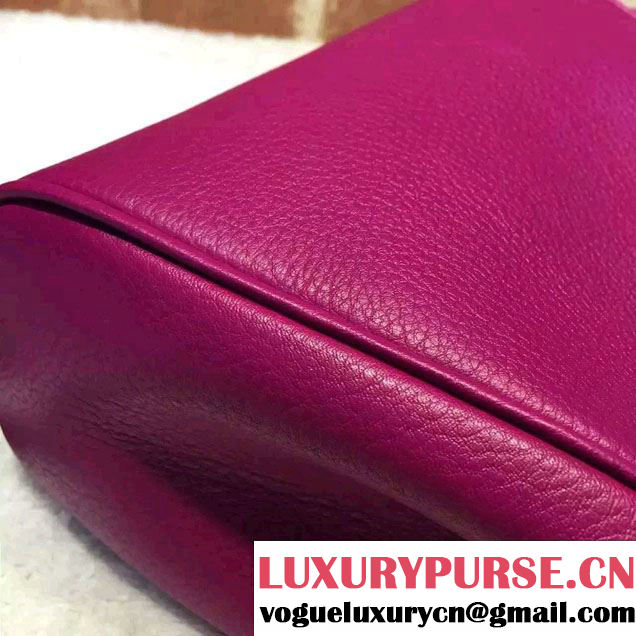 Gucci Mini Bamboo Shopper Leather Top Handle Bag 368823 Purple
