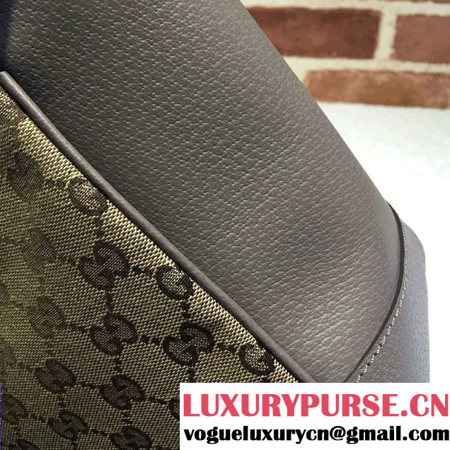 Gucci Bree Original GG Canvas Top Handle Small Bag 353121 Gray