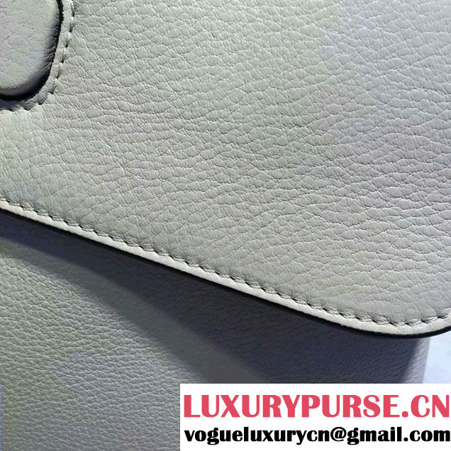 Gucci Bamboo Daily Leather Top Handle Medium Bag 392013 White