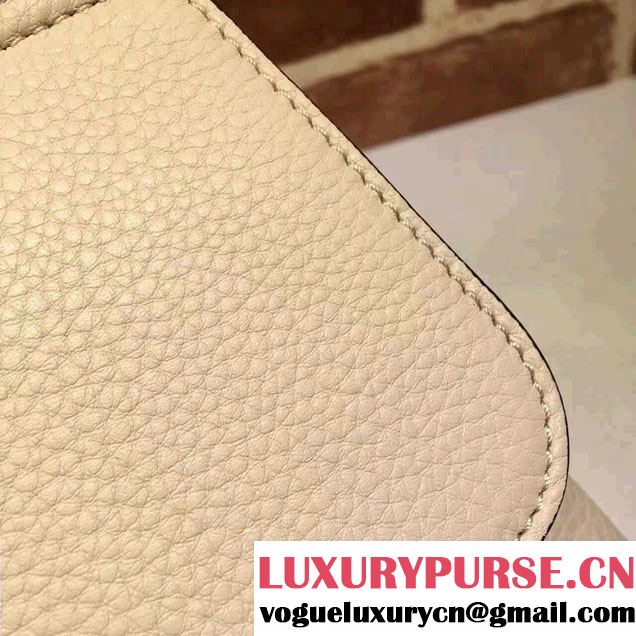 Gucci Bamboo Daily Leather Top Handle Small Bag 370831 Creamy