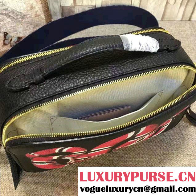 Gucci Snake Print Leather Top Handle Small Bag 453565 2016
