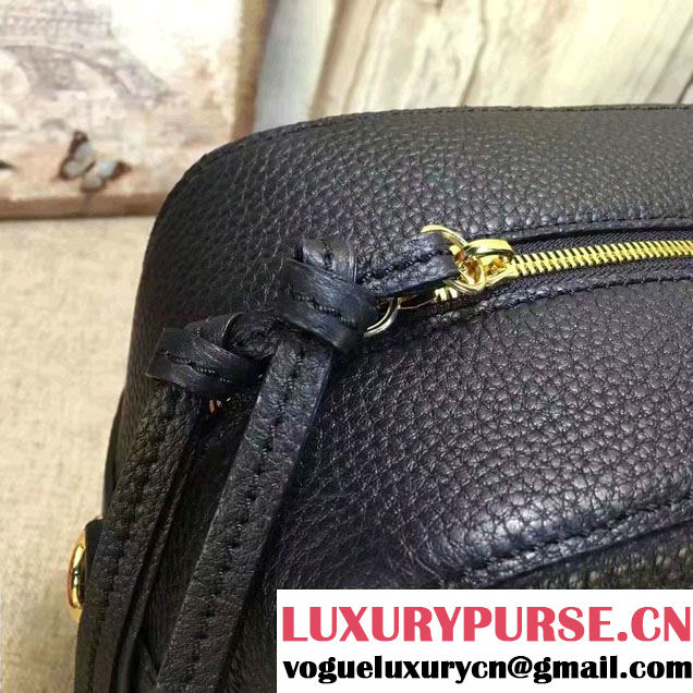 Gucci Snake Print Leather Top Handle Large Bag 453564 Black 2017