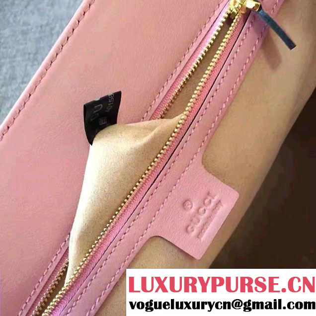 Gucci Soft Signature Top Handle Large Bag 453704 Pink 2017