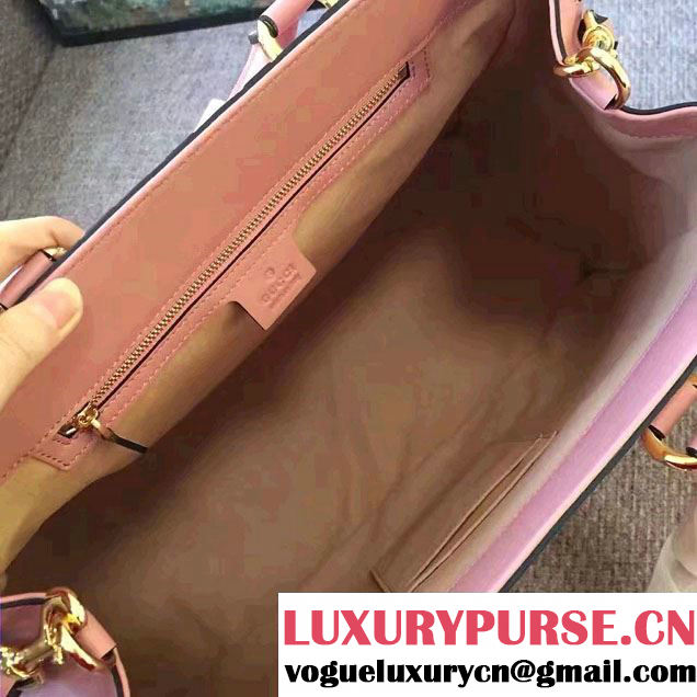 Gucci Soft Signature Top Handle Large Bag 453704 Pink 2017