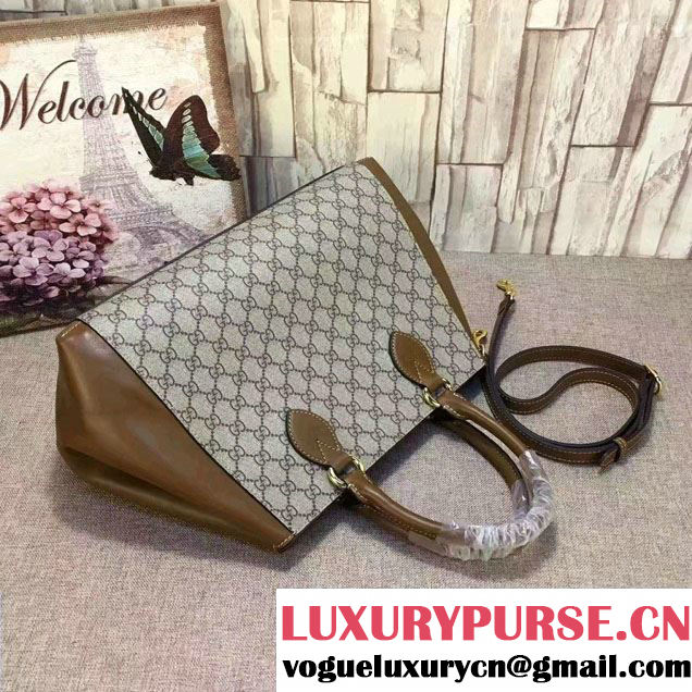 Gucci GG Supreme Top Handle Large Bag 453704 2017