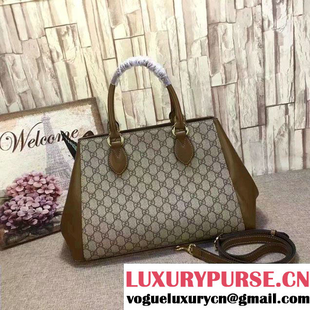 Gucci GG Supreme Top Handle Large Bag 453704 2017