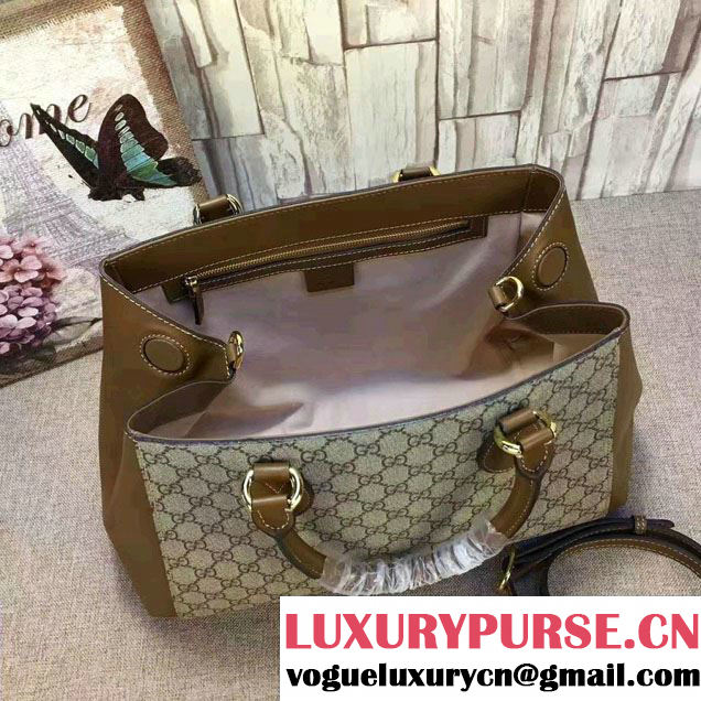 Gucci GG Supreme Top Handle Large Bag 453704 2017