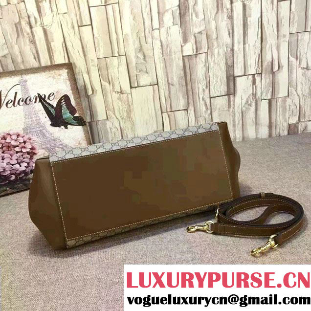 Gucci GG Supreme Top Handle Large Bag 453704 2017