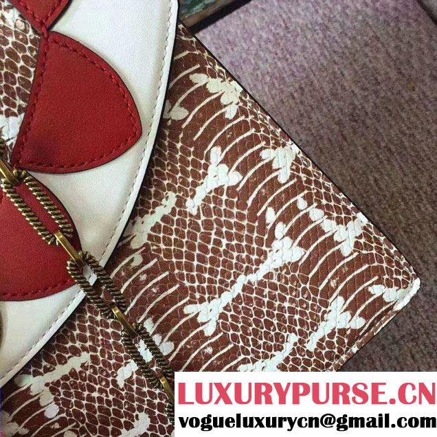 Gucci Fox Broche Top Handle Medium Bag 466432/450631 Brown 2017
