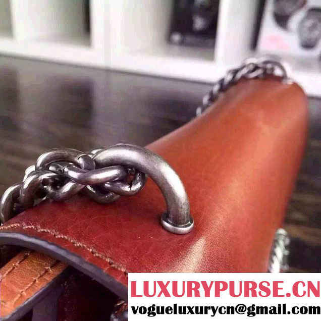 Gucci Dionysus Leather Shoulder Bag 400249 Brown 2015