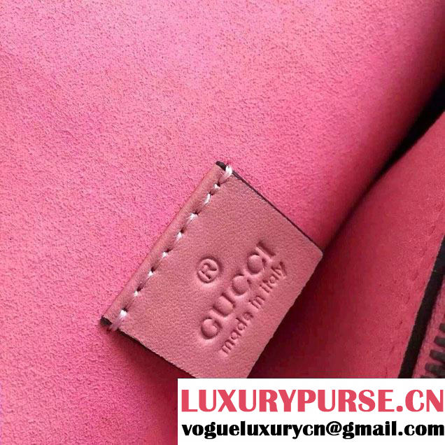 Gucci Dionysus Blooms Print GG Supreme Shoulder Bag 400235 Pink 2015