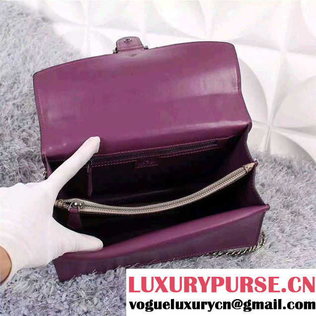 Gucci Dionysus GG Supreme Canvas Shoulder Bag 403348 Purple 2015