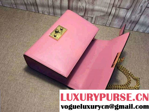 Gucci Padlock Leather Shoulder Bag 409486 Pink 2015/2016
