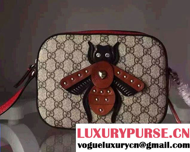 Gucci Bee Camera Shoulder bag 412008 Brown 2016