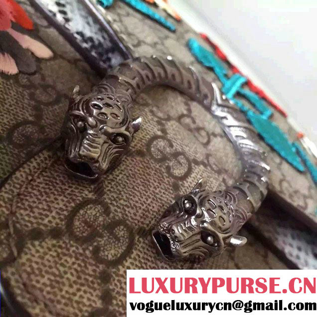 Gucci Dionysus GG Supreme Sunflower Embroidered Shoulder Bag 400235 2016