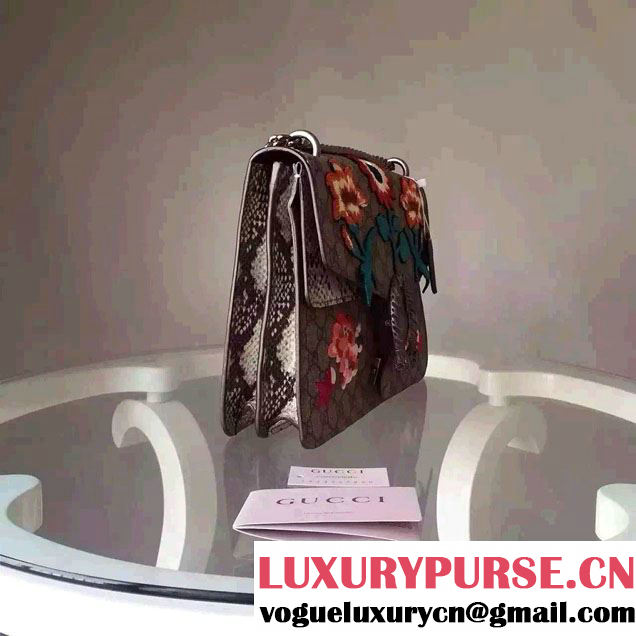 Gucci Dionysus GG Supreme Sunflower Embroidered Shoulder Bag 400235 2016
