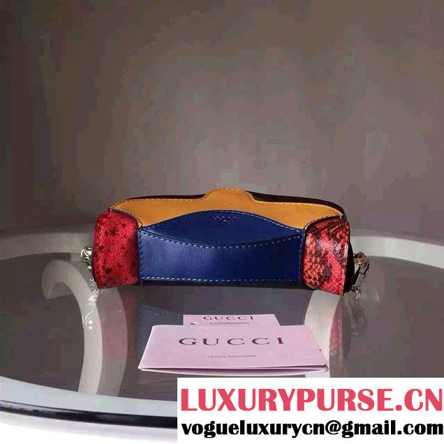 Gucci Cat Mask Plexiglass Clutch Bag 408532 Yellow 2016