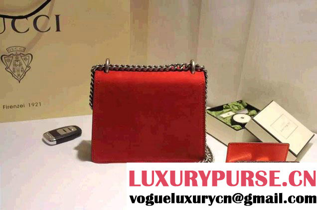 Gucci Mini Dionysus Suede Shoulder Bag 421970 Red 2016