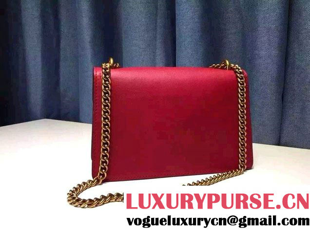 Gucci Heart Leather Shoulder Bag 413719 Red 2016