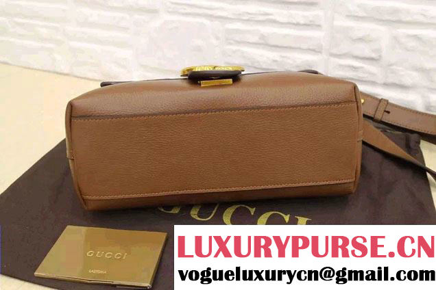 Gucci GG Marmont Leather Shoulder Large Bag 400245 Brown