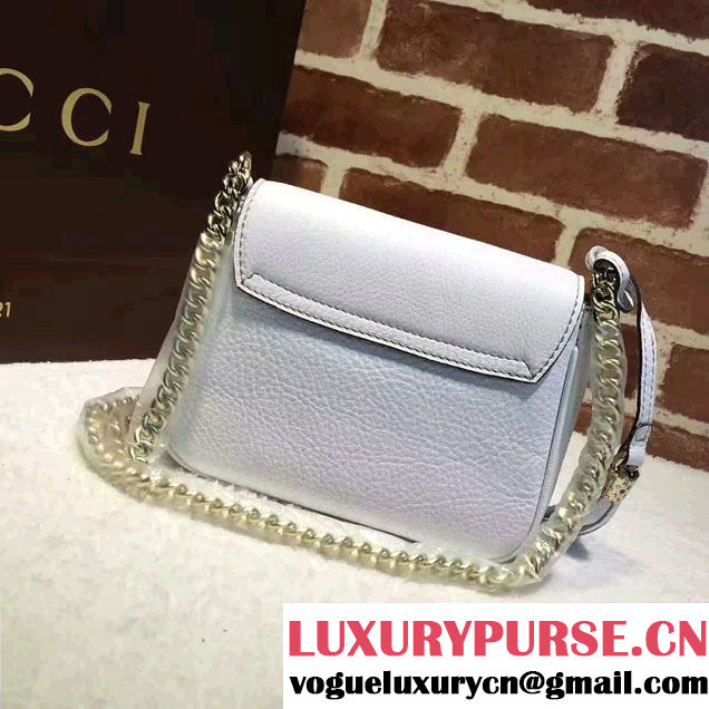 Gucci Soho Leather Chain Shoulder Small Bag 323190 White