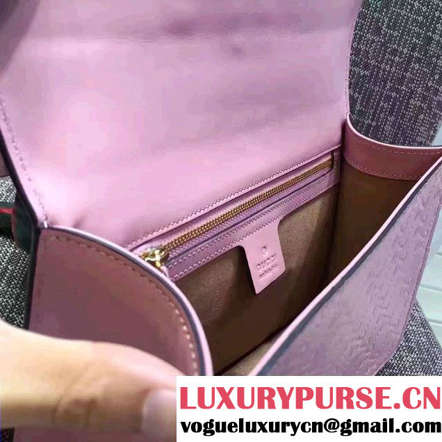 Gucci Sylvie Leather Signature Chain Shoulder Bag 421882 Pink 2016