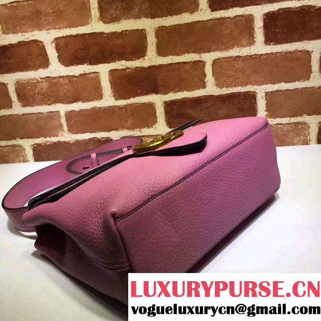 Gucci GG Marmont Leather Shoulder Medium Bag 401173 Pink 2016