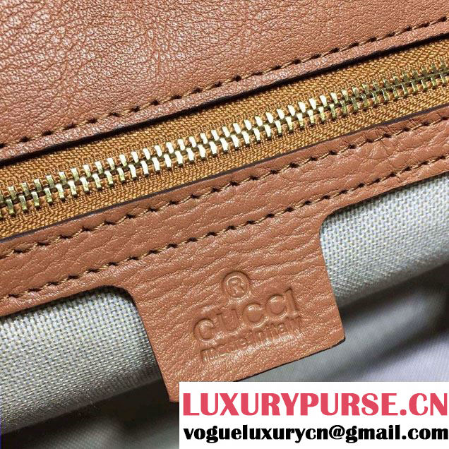 Gucci GG Marmont Leather Shoulder Medium Bag 401173 Brown 2016