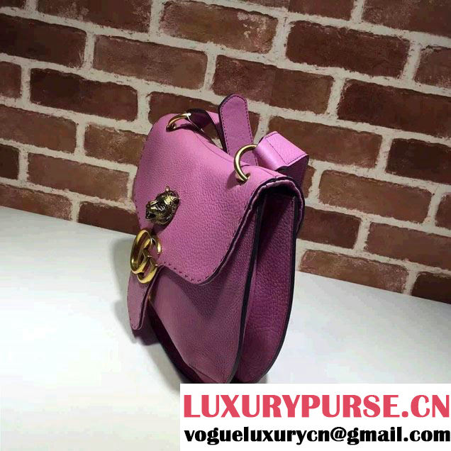 Gucci GG Marmont Leather Shoulder Medium Bag 409154 Pink 2016