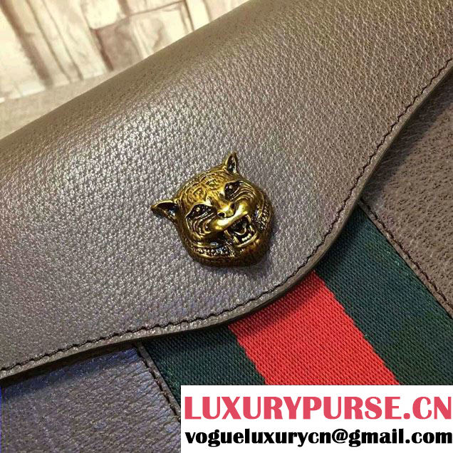 Gucci Animalier Leather Shoulder Medium Bag 431283 Coffee 2016