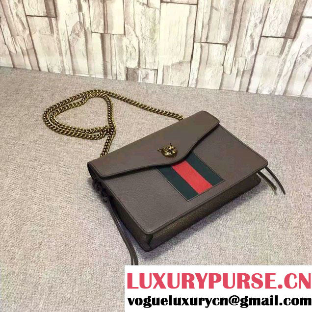 Gucci Animalier Leather Shoulder Medium Bag 431283 Coffee 2016