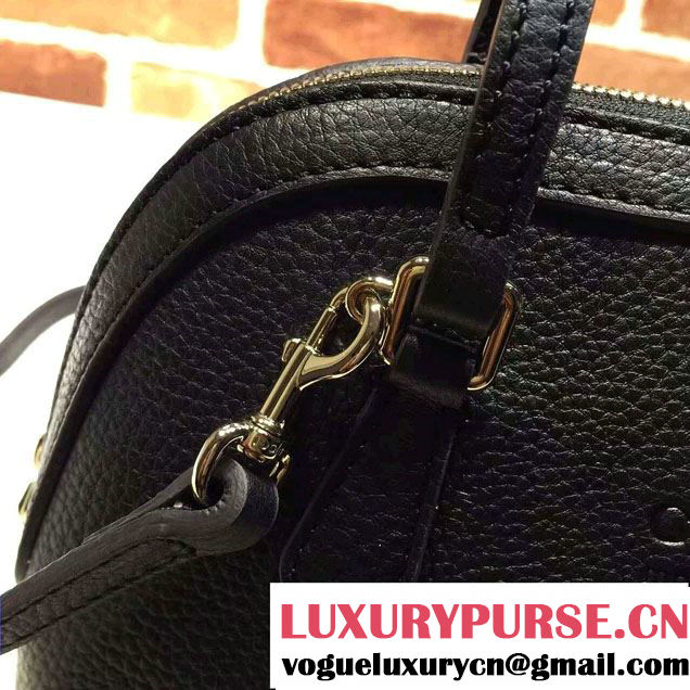 Gucci Convertible Mini Dome Leather Cross Body Bag 341504 Black