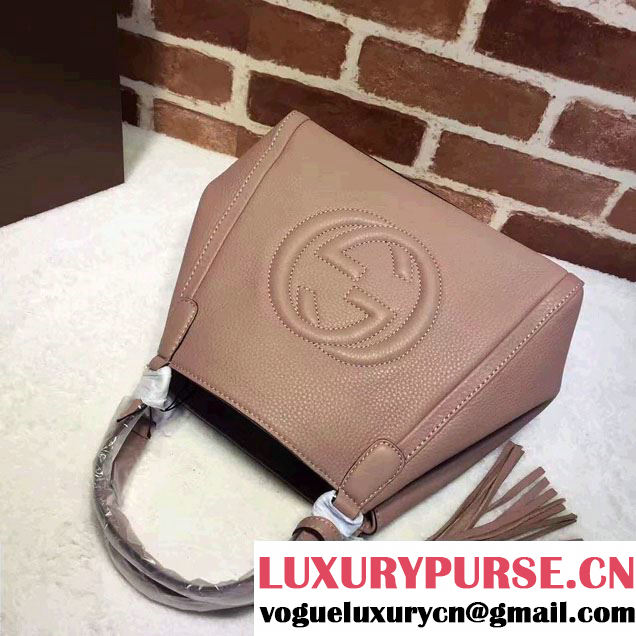 Gucci Soho Leather Shoulder Small Bag 336751 Nude Pink