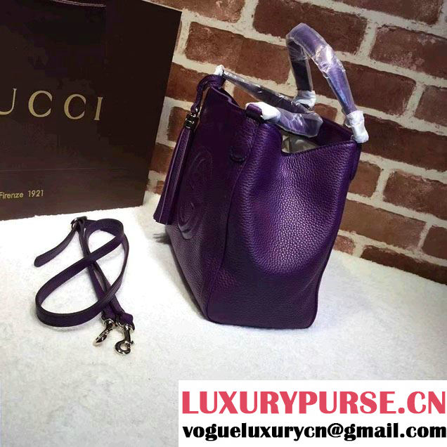 Gucci Soho Leather Shoulder Small Bag 336751 Purple