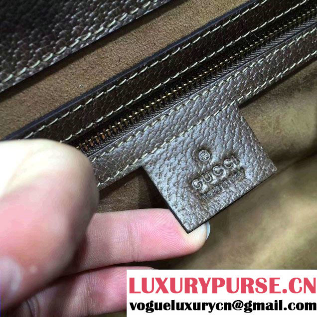 Gucci GG Canvas Web Shoulder Bag 441984 Coffee 2016