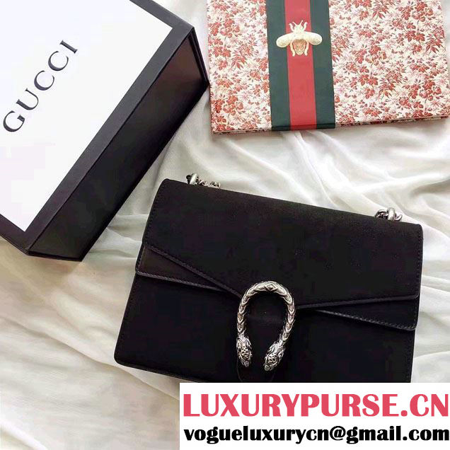 Gucci Dionysus Suede Shoulder Medium Bag 403348/400235 Black 2016