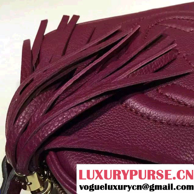Gucci Soho Leather Disco Small Bag 308364 Purple