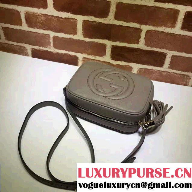 Gucci Soho Leather Disco Small Bag 308364 Gray