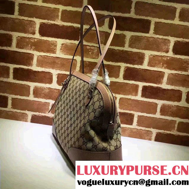 Gucci Bree Original GG Canvas Shoulder Bag 323673 Nude Pink