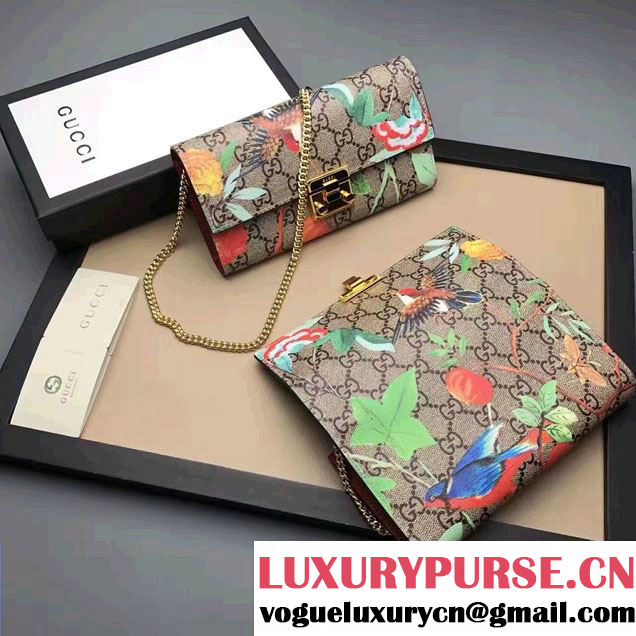 Gucci Padlock Continental Chain Wallet Bag 453506 Tian 2017