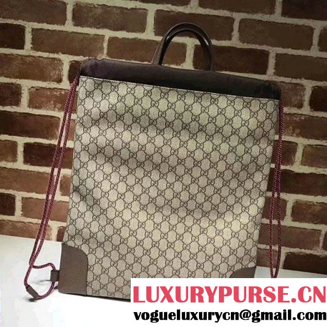 Gucci 473872 Courrier Soft GG Supreme Drawstring Backpack 2017 (XYS-7091526 )
