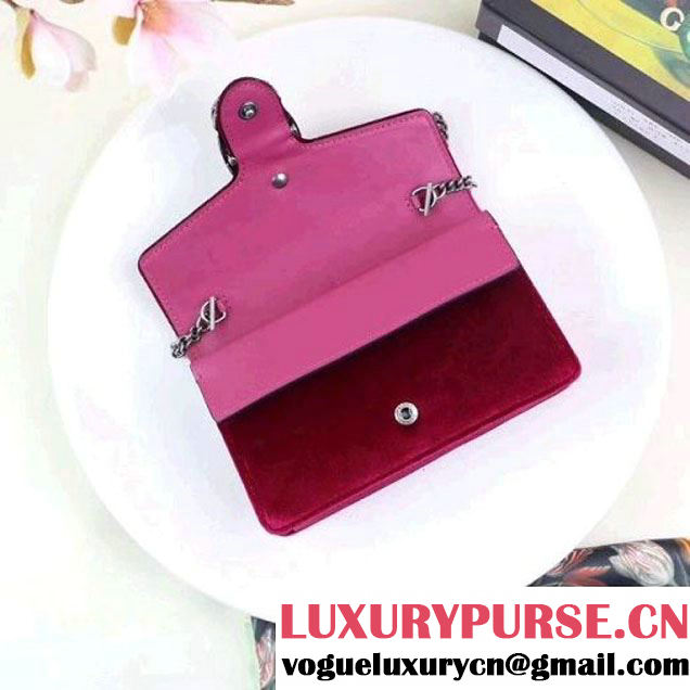 Gucci Dionysus Super Mini Bag with Crystals 476432 Burgundy  2017 (XYS-7102412 )