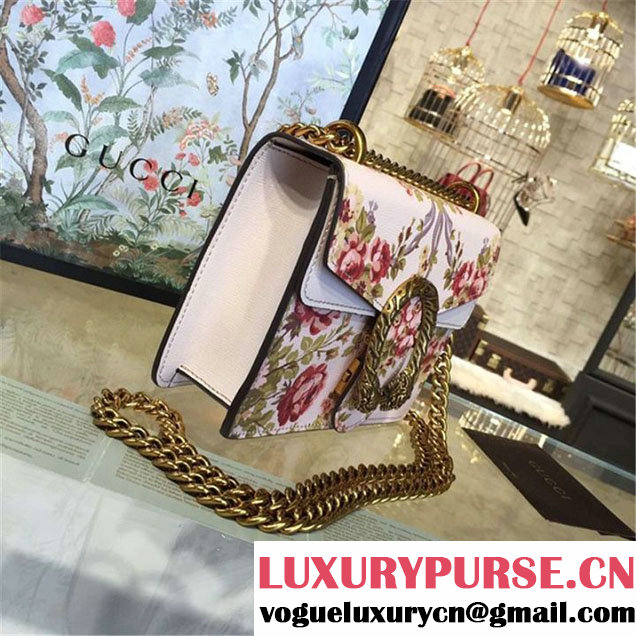 Gucci Dionysus Garden Exclusive Print Medium Shoulder Bag Fall Winter 2016 Collection Light Pink